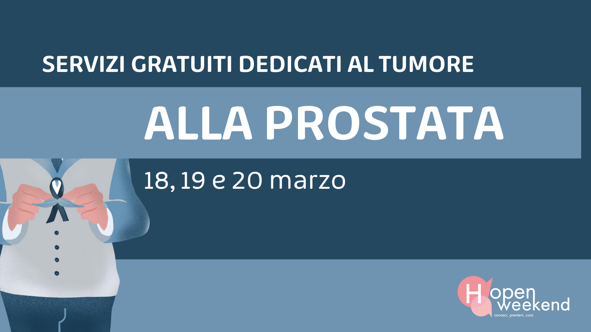 Tumore alla prostata: a Nuoro il 18 marzo (H)Open Weekend di Onda